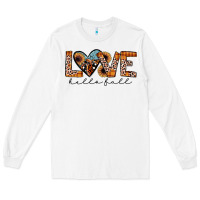 White hello fall love Long Sleeve Tee - JahusDesignShop