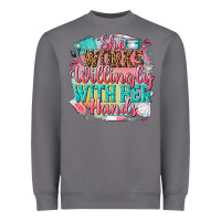 Storm she works willingly with her hands Heavyweight Sweatshirt - NancyCooperArtShop