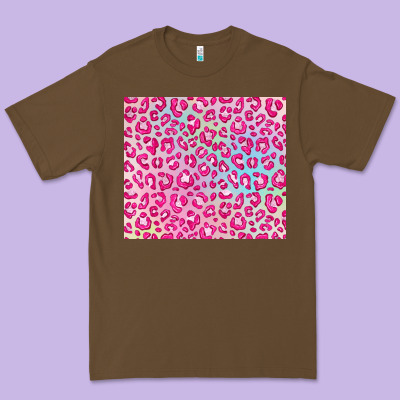 Pink Leopard Glitter Premium Tee Designed By Jahusdesignshop