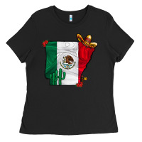Black mexica oklahama Ladies Tee - CowhideDigitalArt