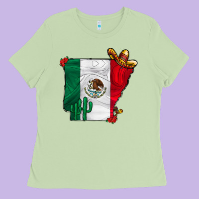Mexica Oklahama Ladies Tee Designed By Cowhidedigitalart