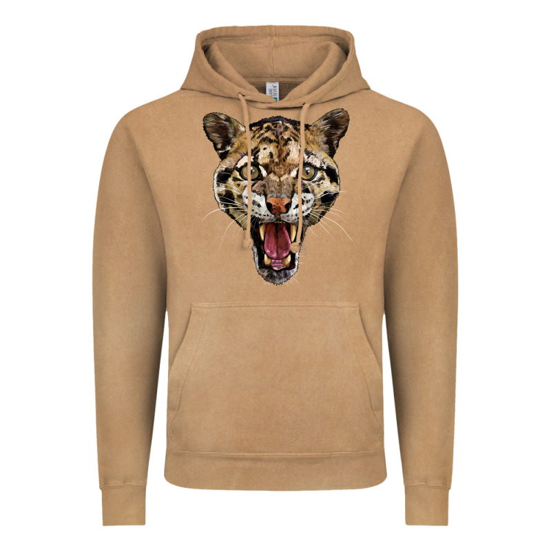 Ocelot Head Vintage Hoodie by LillyAllenDesigns | Teevron
