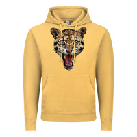 Vintage Mustard ocelot head Vintage Hoodie - LillyAllenDesigns