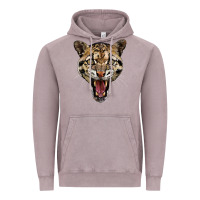 Vintage Zinc ocelot head Vintage Hoodie - LillyAllenDesigns