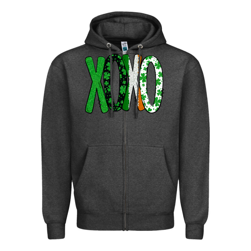 St. Patrick's Day Xoxo Zipper Hoodie by Bettercallsaul | Teevron