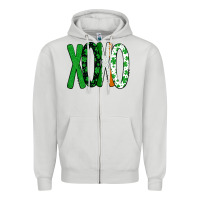 Dove Grey st. patrick's day xoxo Zipper Hoodie - Bettercallsaul