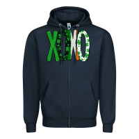 Navy st. patrick's day xoxo Zipper Hoodie - Bettercallsaul