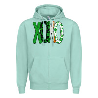 Seafoam st. patrick's day xoxo Zipper Hoodie - Bettercallsaul