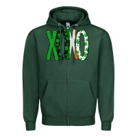 Sports Green st. patrick's day xoxo Zipper Hoodie - Bettercallsaul