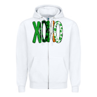 White st. patrick's day xoxo Zipper Hoodie - Bettercallsaul