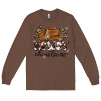 Chestnut howdy christmas Long Sleeve Tee - MaliasSmallBusiness