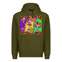 Army Green mardi gras Premium Hoodie - JahusDesignShop