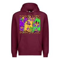 Burgundy mardi gras Premium Hoodie - JahusDesignShop