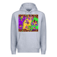 Heather Grey mardi gras Premium Hoodie - JahusDesignShop
