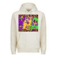 Oatmeal Heather mardi gras Premium Hoodie - JahusDesignShop