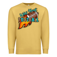 Antique Gold Wild about Football Premium Sweatshirt - HowdyJamesFarm