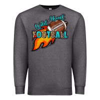 Charcoal Heather Wild about Football Premium Sweatshirt - HowdyJamesFarm