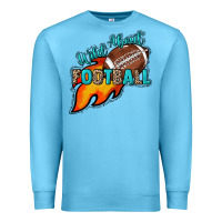 Ocean Blue Wild about Football Premium Sweatshirt - HowdyJamesFarm