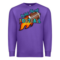 Purple Wild about Football Premium Sweatshirt - HowdyJamesFarm