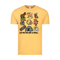 Vintage Mustard let me tell you a story Vintage Tee - MaliasSmallBusiness
