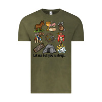 Vintage Olive let me tell you a story Vintage Tee - MaliasSmallBusiness