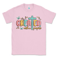 Bubblegum Pink created with a purpose Classic Tee - MaliasSmallBusiness