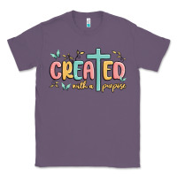 Lavender created with a purpose Classic Tee - MaliasSmallBusiness