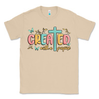 Mushroom created with a purpose Classic Tee - MaliasSmallBusiness