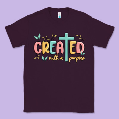 Created With A Purpose Classic Tee Designed By Maliassmallbusiness