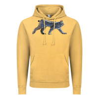 Vintage Mustard canada lynx Vintage Hoodie - LillyAllenDesigns