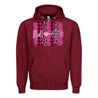 Burgundy Valentine's Day Be Mine Zipper Hoodie - Bettercallsaul