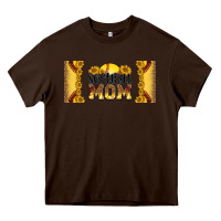 Chocolate Brown leopard softball mom 16oz libbey glass Heavy Core Tee - HRA Design Shop
