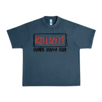 Midnight Navy killin it every damn day Urban Heavy Tee - MaliasSmallBusiness