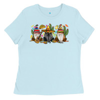 Baby Blue Mexican gnomes Ladies Tee - RanaPortraitStore