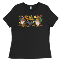 Black Mexican gnomes Ladies Tee - RanaPortraitStore
