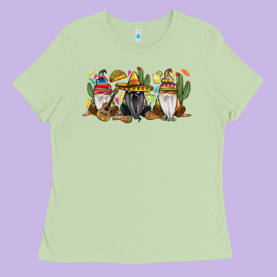 Mexican Gnomes Ladies Tee Designed By Ranaportraitstore