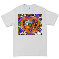 Dove Grey halloween heart Premium Tee - AdoDesignShop