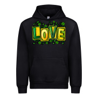 Black St. Patrick's Day love Urban Hoodie - FaDigitalArtStudio