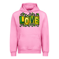 Fuchsia Pink St. Patrick's Day love Urban Hoodie - FaDigitalArtStudio