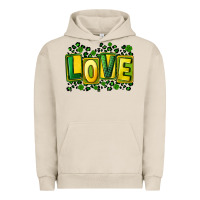 Pigment French Oak St. Patrick's Day love Urban Hoodie - FaDigitalArtStudio