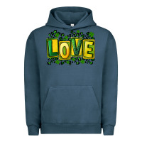 Pigment Midnight Navy St. Patrick's Day love Urban Hoodie - FaDigitalArtStudio