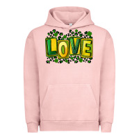 Pigment Salmon St. Patrick's Day love Urban Hoodie - FaDigitalArtStudio