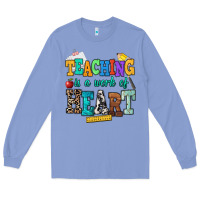 Colony Blue teaching is a work of heart Long Sleeve Tee - NancyCooperArtShop