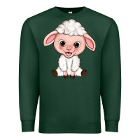 Sports Green Cartoon Lamb Premium Sweatshirt - HowdyJamesFarm