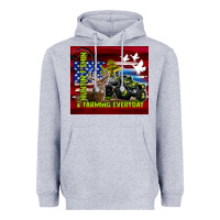 Heather Grey hunting fishing & farming everyday Heavyweight Hoodie - TumblerDesignByShophia
