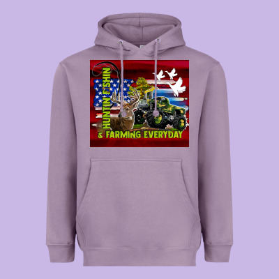 Hunting Fishing & Farming Everyday Heavyweight Hoodie Designed By Tumblerdesignbyshophia
