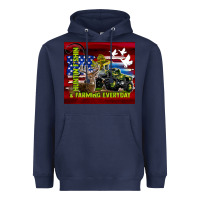 Navy hunting fishing & farming everyday Heavyweight Hoodie - TumblerDesignByShophia