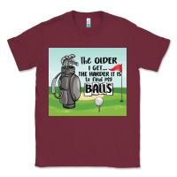 Burgundy funny golf Classic Tee - MaliasSmallBusiness