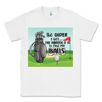 White funny golf Classic Tee - MaliasSmallBusiness