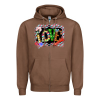 Chestnut love frame digital valentines day Zipper Hoodie - Bettercallsaul